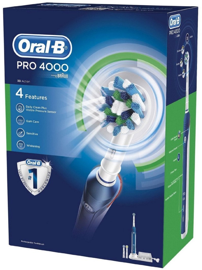 Oral-B Pro 4000 Black SmartSeries Electric Toothbrush