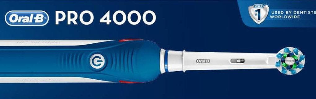 Oral-B Pro 4000 CrossAction Electric Rechargeable Toothbrush Header