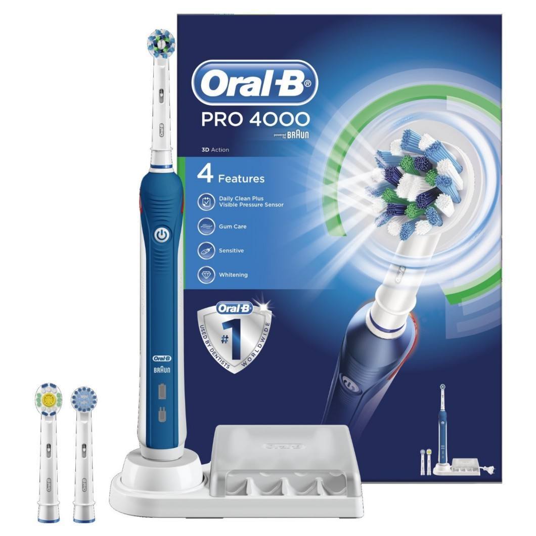 Oral-B Pro 4000 CrossAction Electric Rechargeable Toothbrush